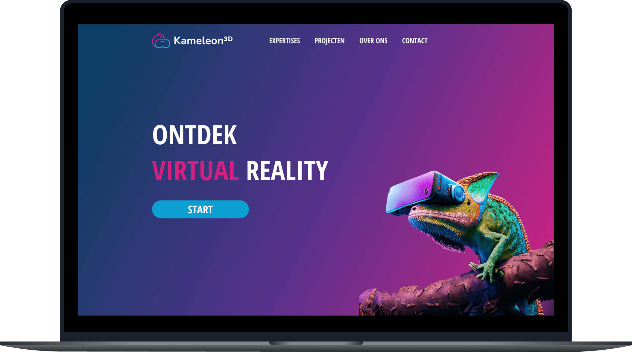 Kameleon 3D website impressie